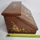 Vintage letter holder box decorated and hand-painted
