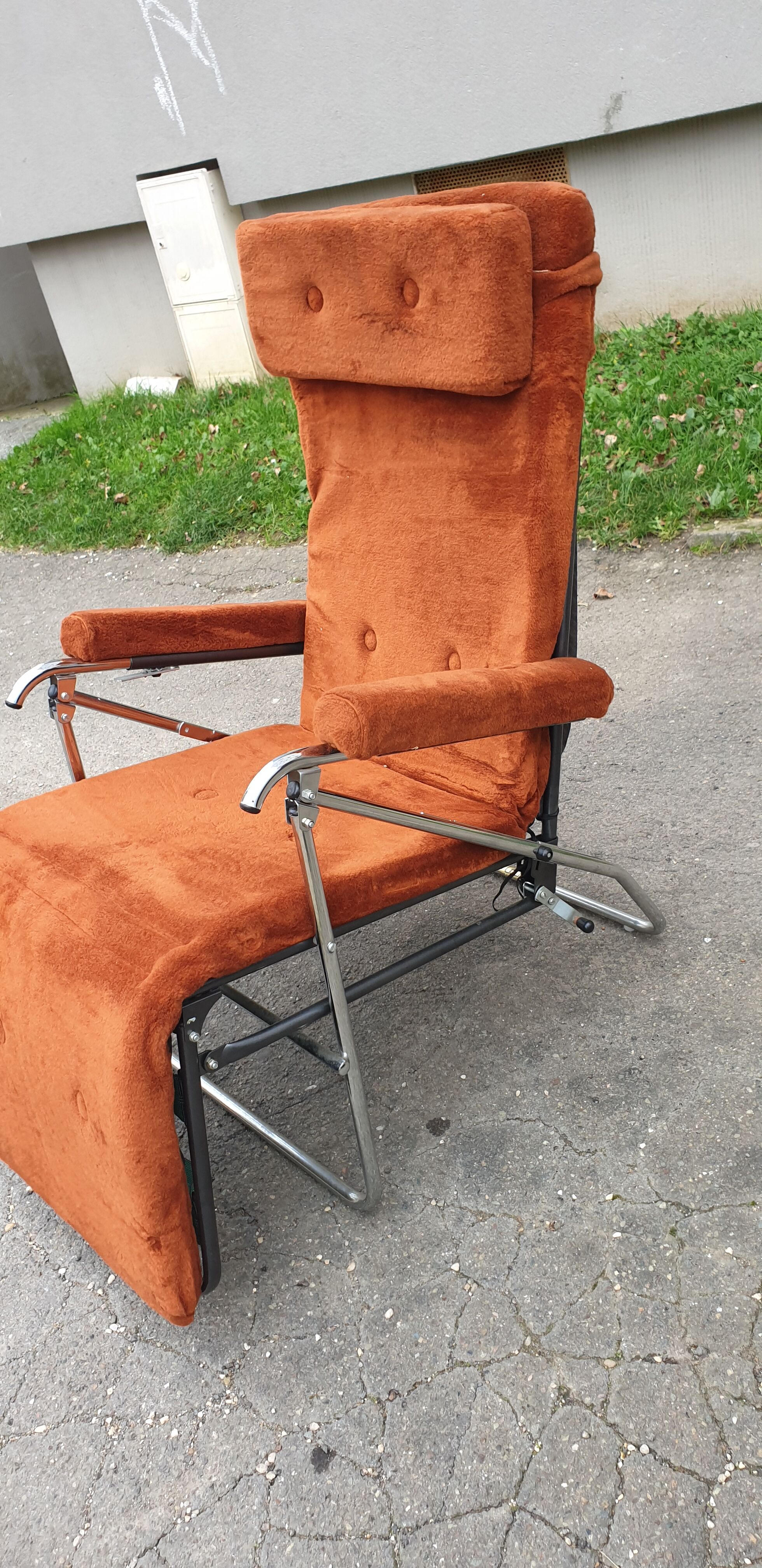 Vintage Folding Armchair by Pierson