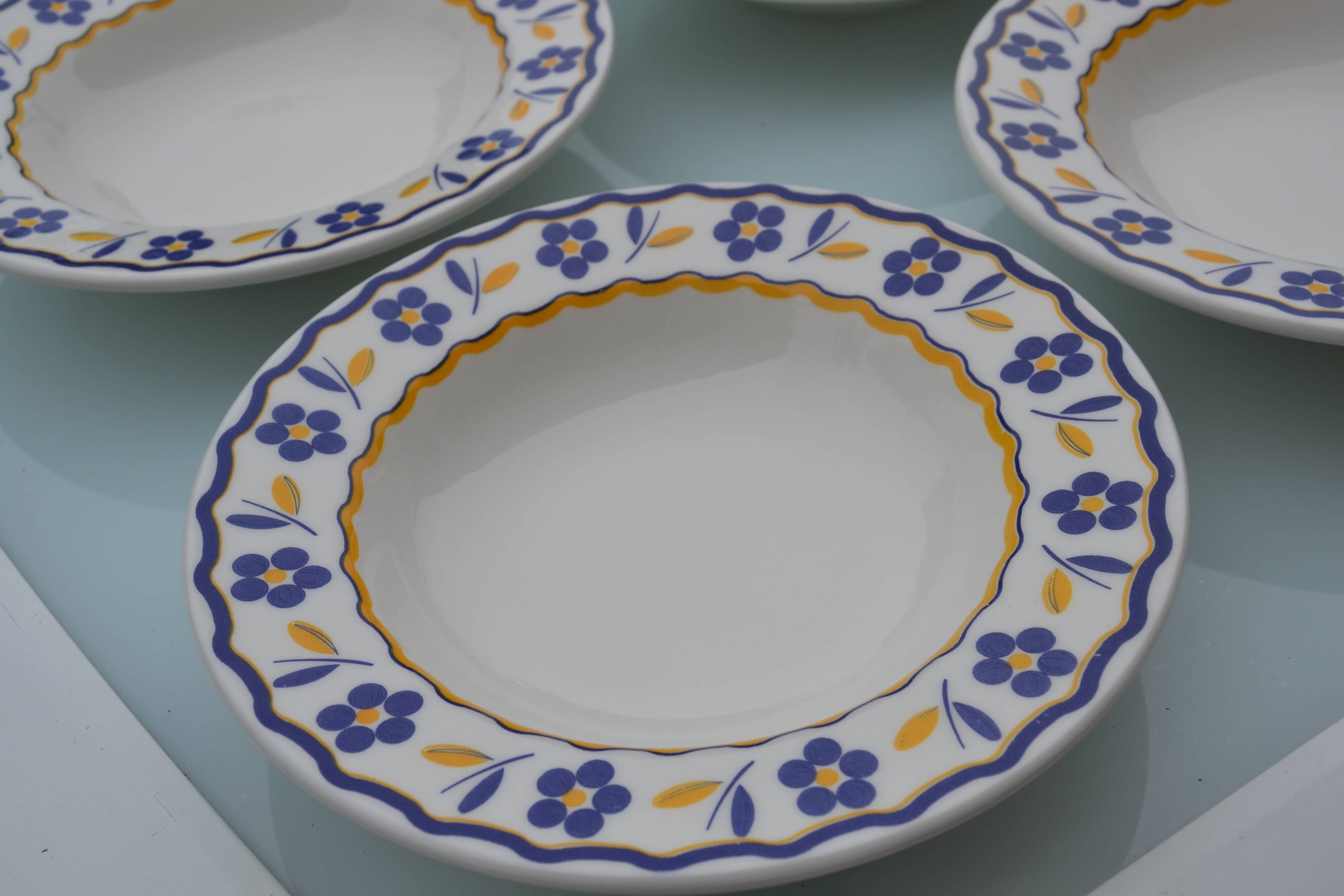 6 Ceraminter Italy soup plates