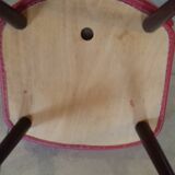 Red chair, spindle legs