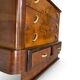 Commode italienne Art déco en ronce de noyer, années 1920