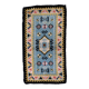 Tapis vintage français Savonnerie fait main en laine – 71 x 128 cm – 1960s