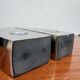 Bookends candle holders chrome aluminium