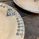 Lot de 2 assiettes en Terre de Fer Gien modèle Marlotte bleu