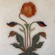 Assiette en marble blanc art indien