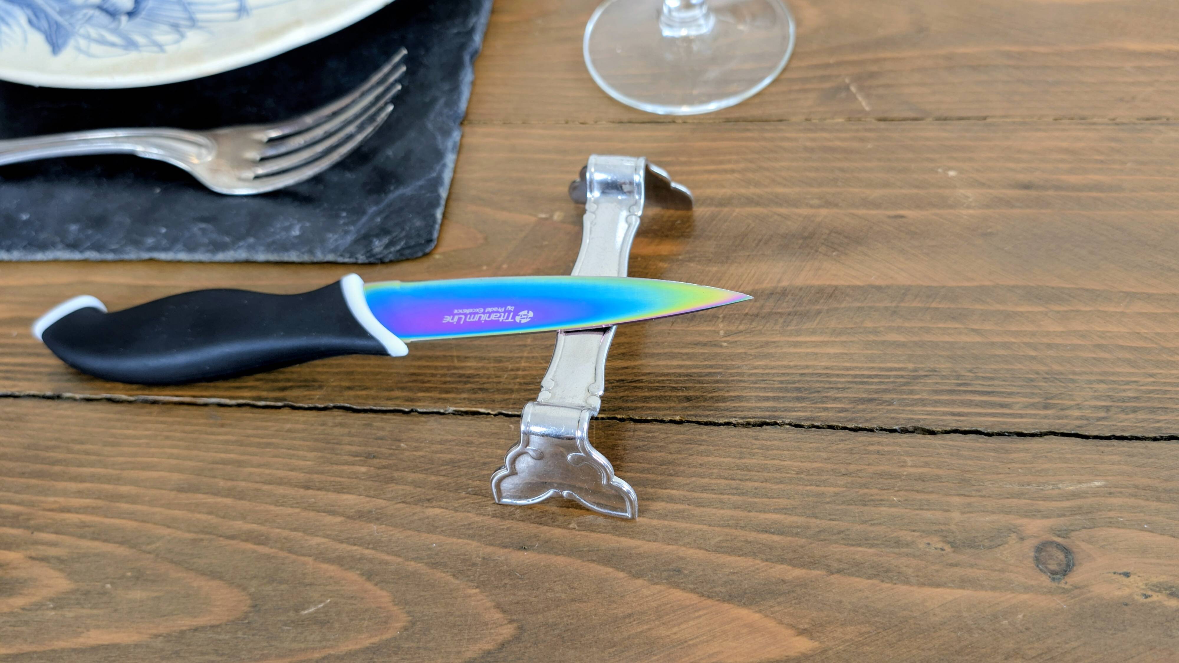 Jean Couzon knife rests – set of 6 – elegant design – vintage silver