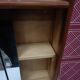 Small wall-mounted bathroom cabinet with vintage mirror doors