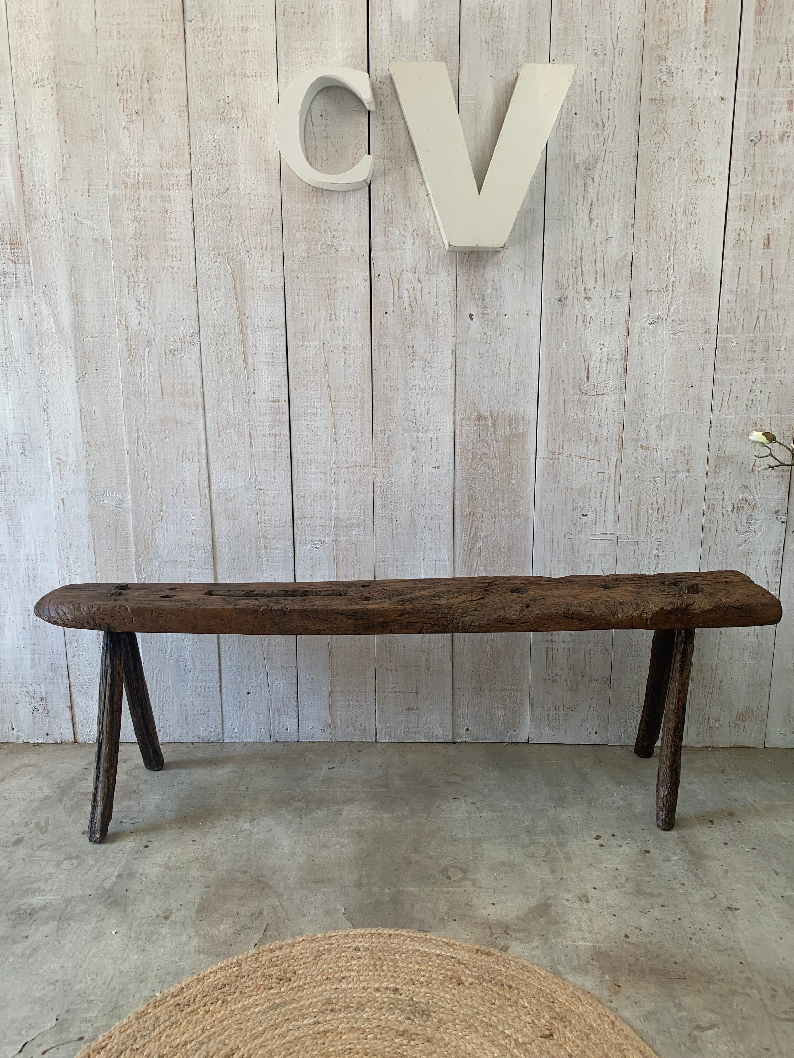 Banc  de tonnelier ancien
