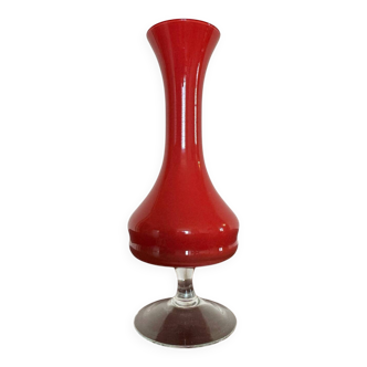 Vase soliflore opaline Florence années 60