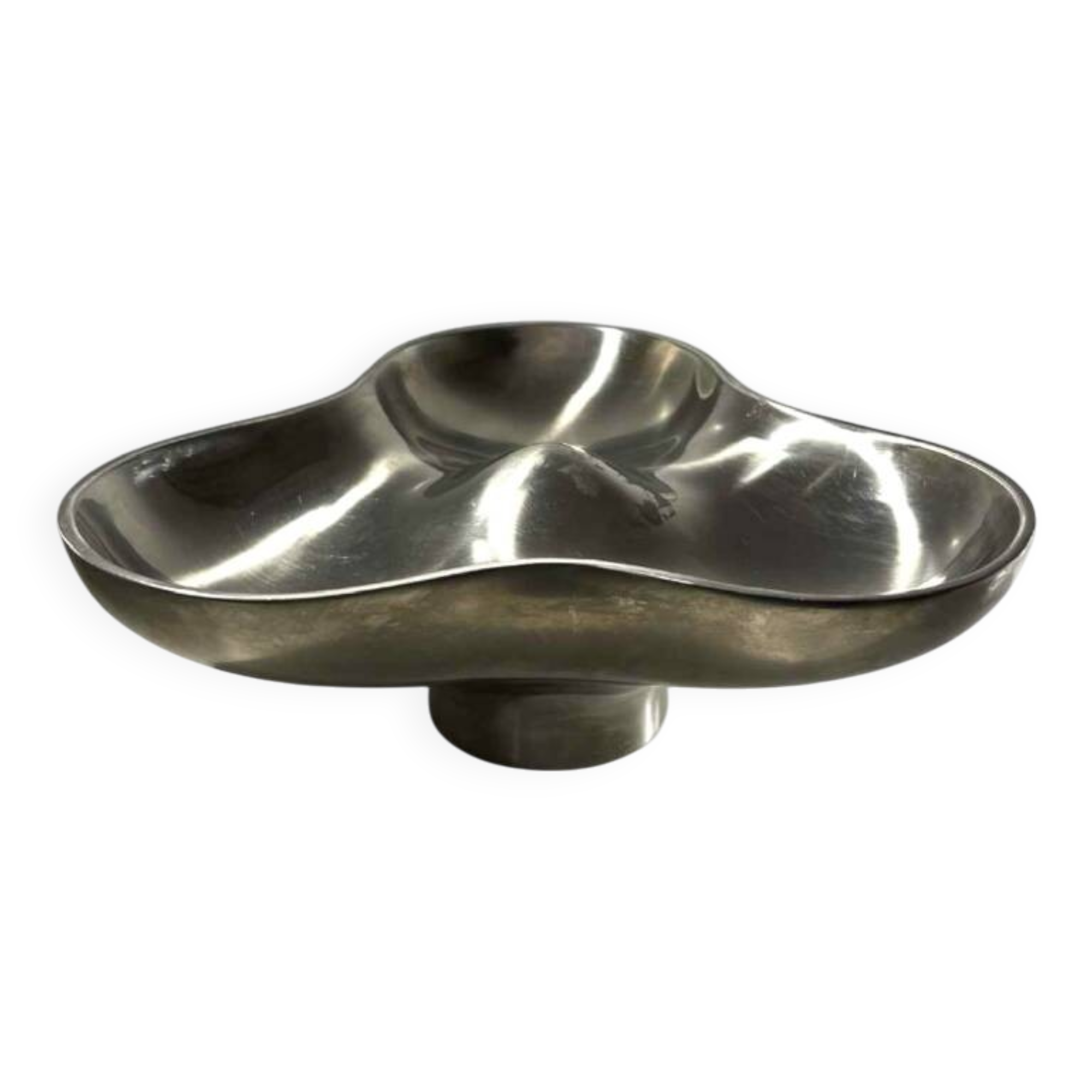 Tripartite dish, stainless steel, Georg Jensen, Denmark 1970s