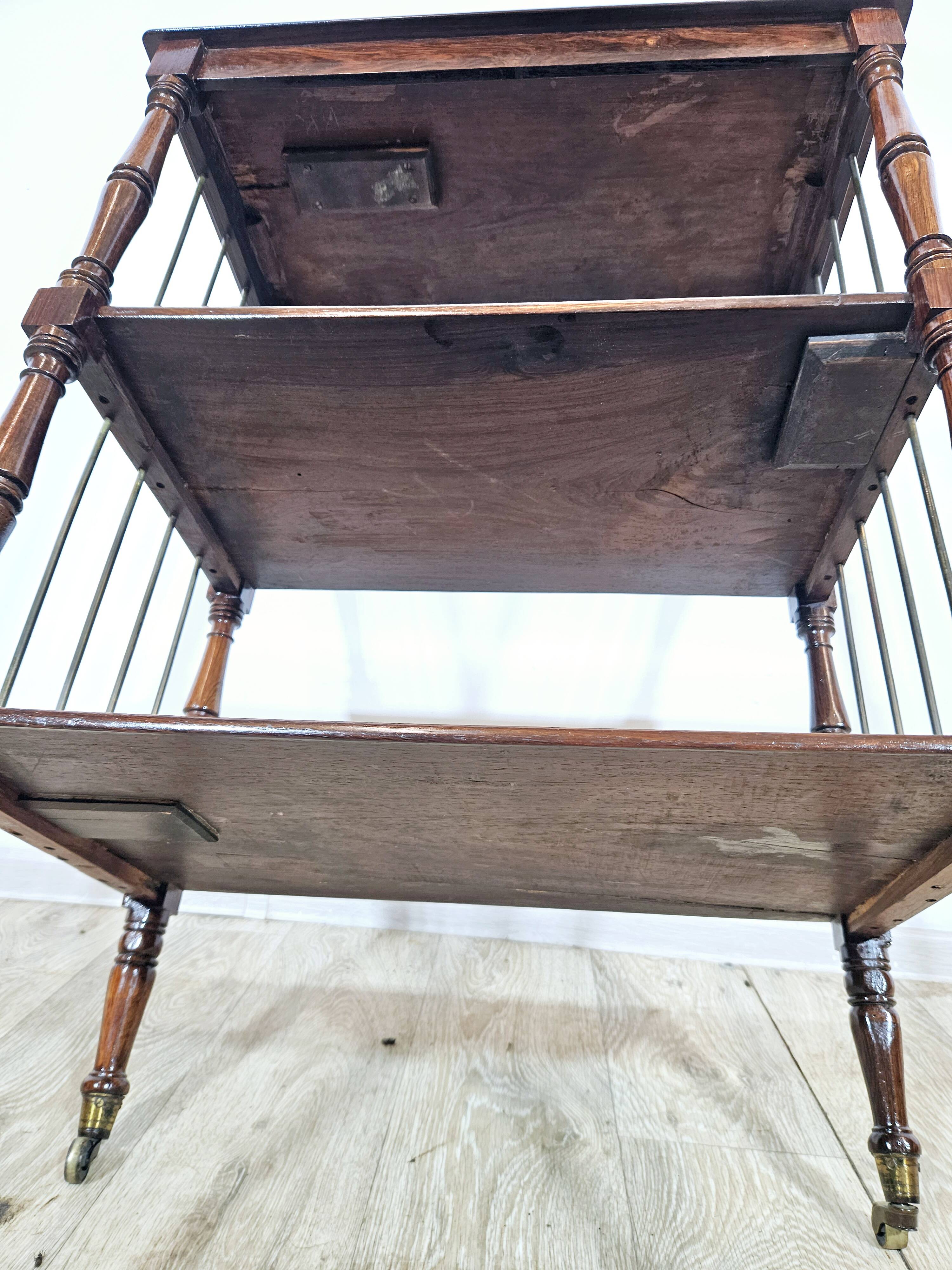 Étagère en polisandre Art Nouveau, début du 20e siècle