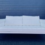 2-seater white leather sofa Starck / Cassina