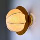 Pair of cocoon sconces with pine, Italy, 1970
