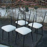 Four chairs by Colette Gueden reupholstered from the 1950s/60s.