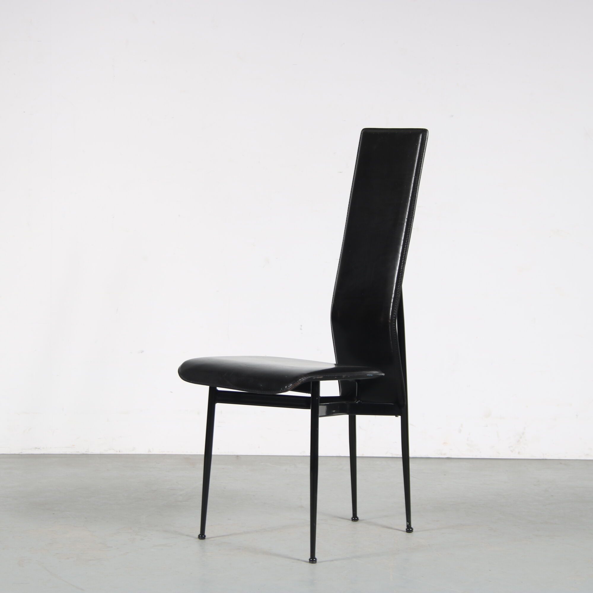1980s Dining chairs by Giancarlo Vegni for Fasem, Italy