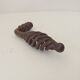 Twisted door handle in solid wrought iron antique