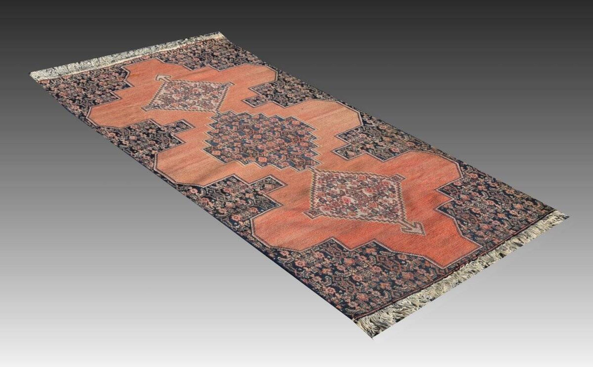 Oriental carpet Iran Senneh: 1.57 x 0.70 metres