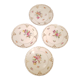 Series of four Dresden porcelain plates