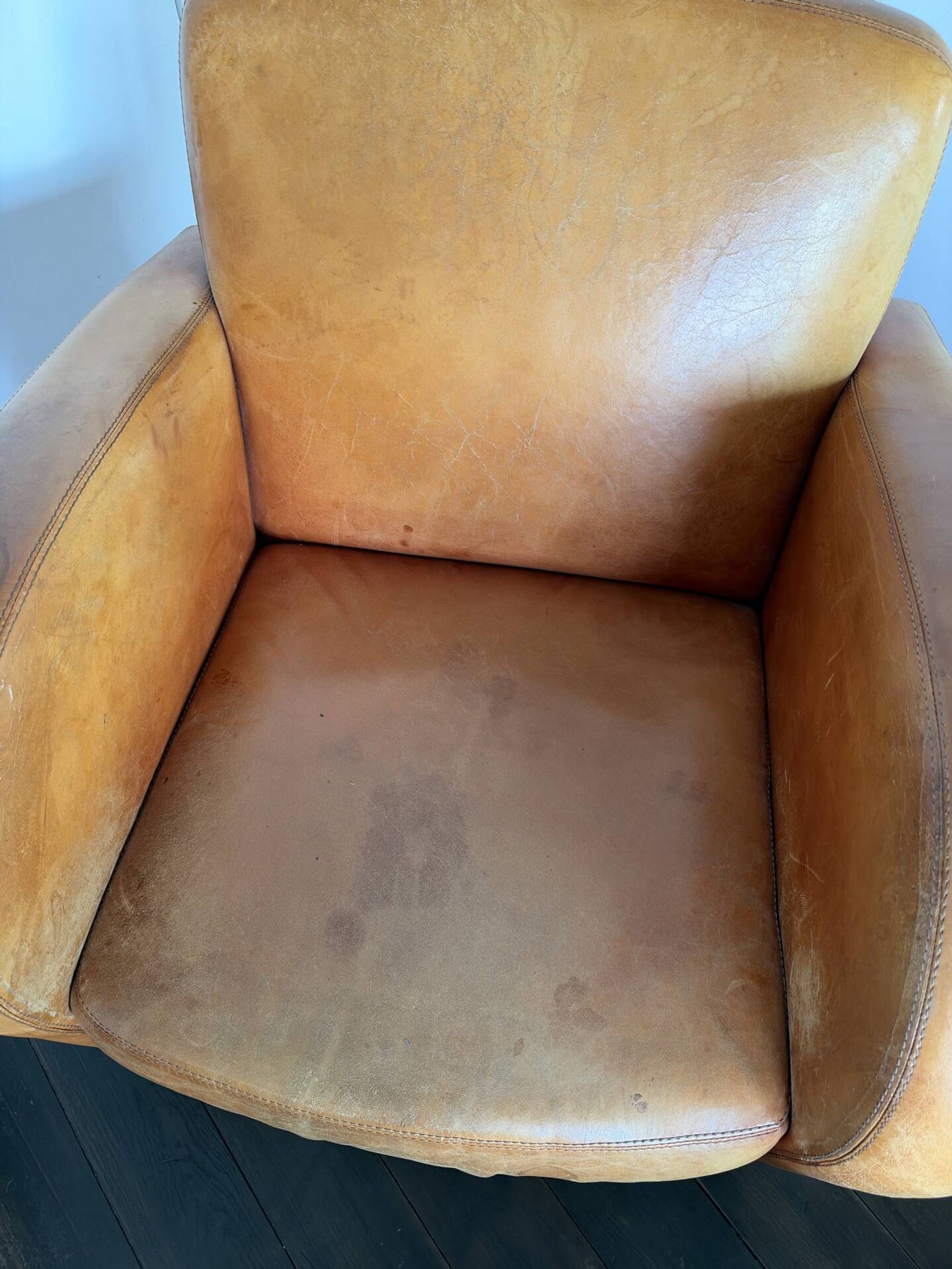 Fauteuil en cuir