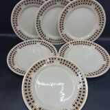 6 assiettes plates Maryse par Givors