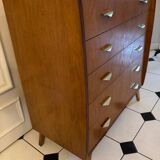 Vintage chest of drawers with compass feet