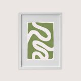 Framed abstract painting