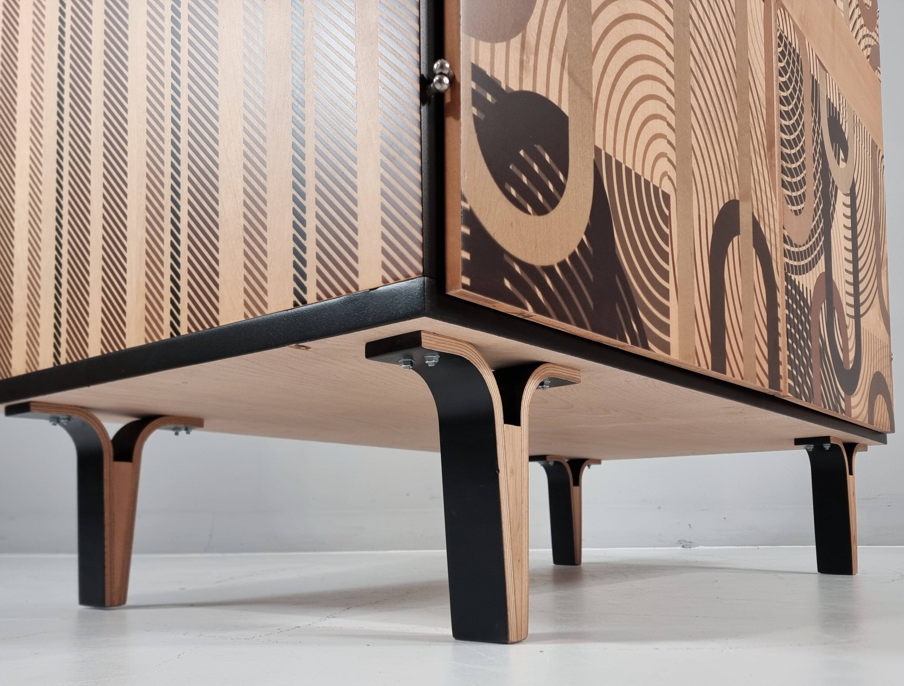 Vintage wardrobe in ash, 1970s