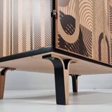 Vintage wardrobe in ash, 1970s