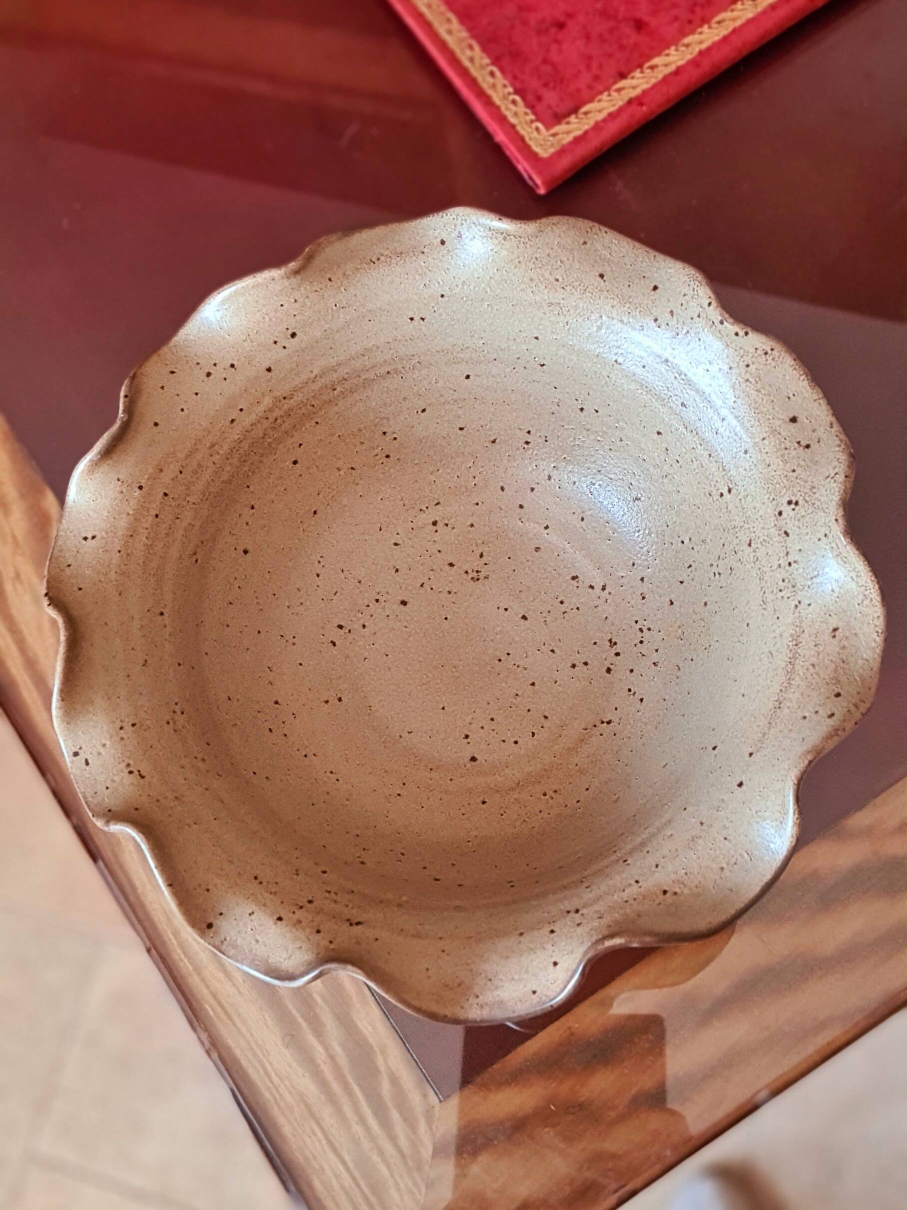 Coupe Vallauris en grès pyrité