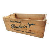 Wooden chocolate poulain case 1950