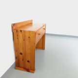 Vintage pine desk with sled legs from the 70s and 80s