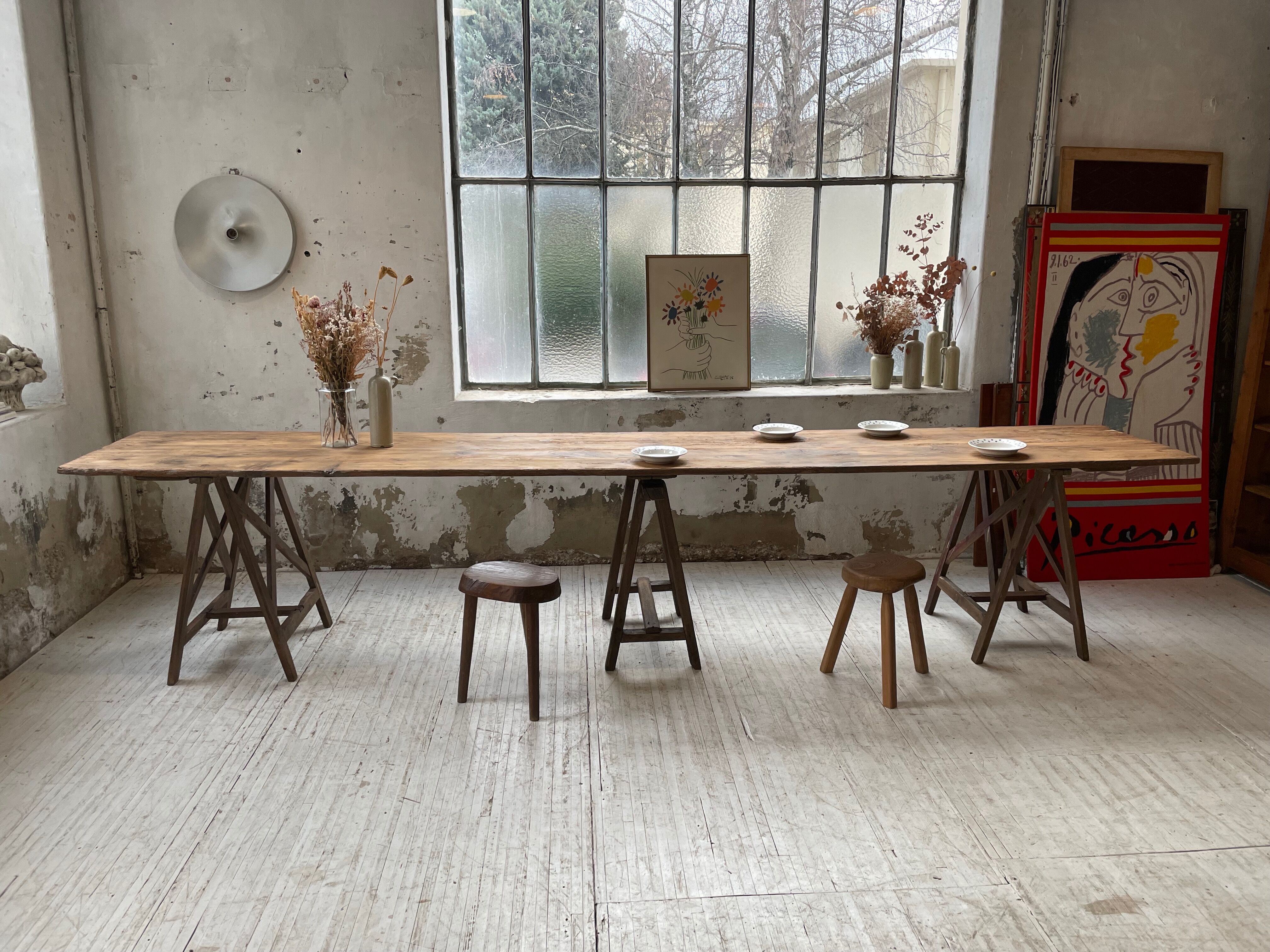 Guinguette table XXL 4m trestles