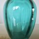 Turquoise Murano blown glass vase, 1970s