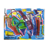 Abstract in blue