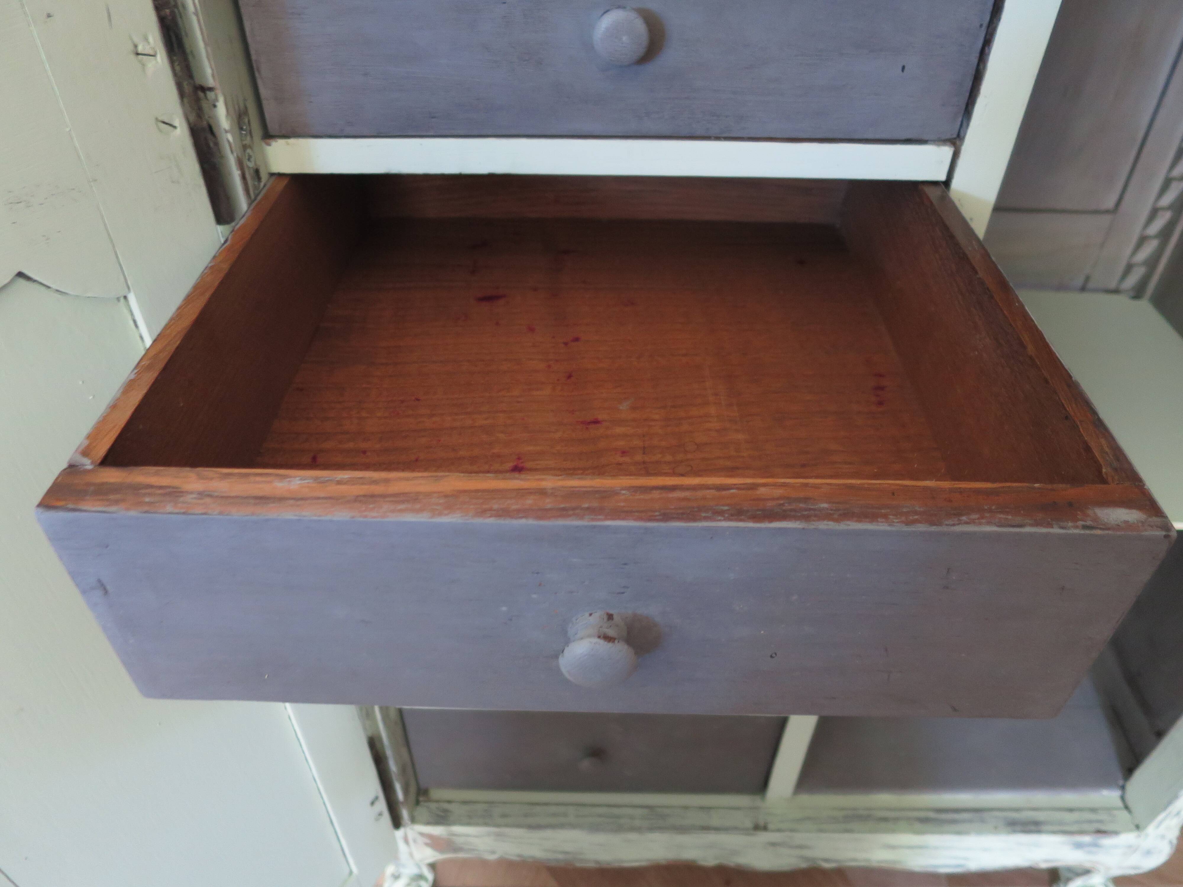 Vintage - Jam cupboard - Low sideboard - Rustic / Shabby chic - Solid wood