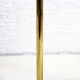 Brass and glass swan neck lamp
