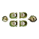 Vintage tea service in glazed ceramic - shape of conchs or shells