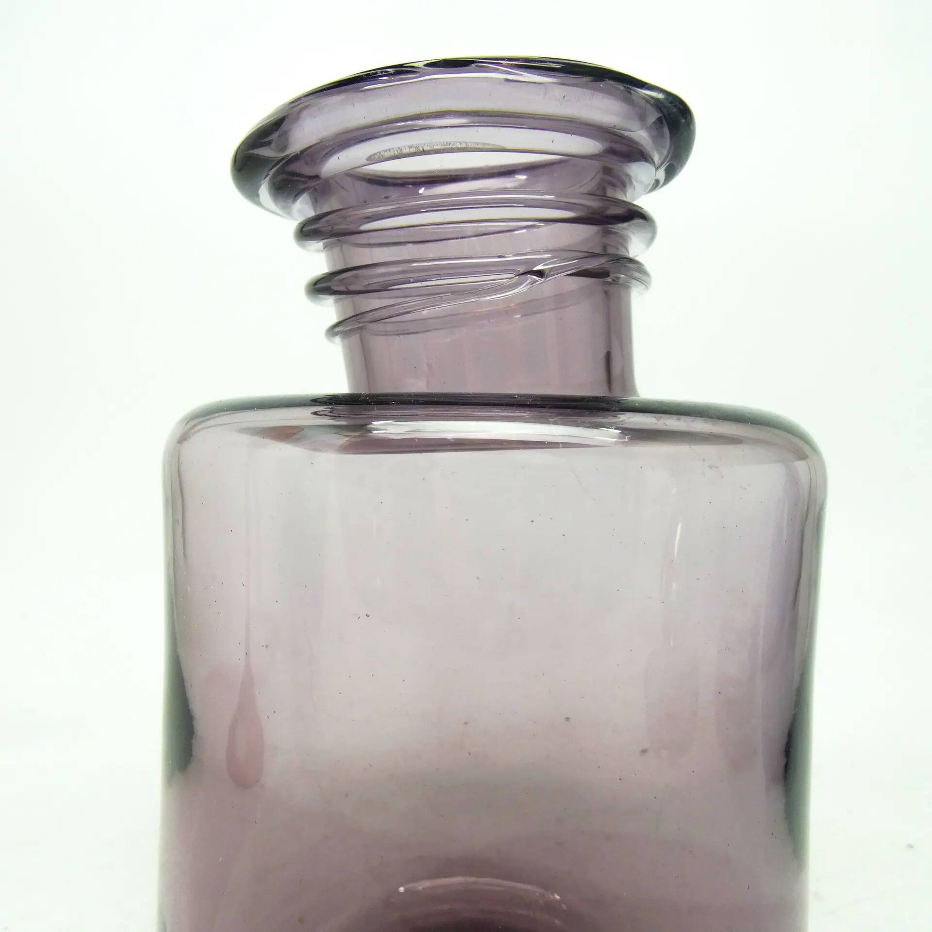 Postmodern vase, glass, designed by S. Sadowski, Poland, 1970s