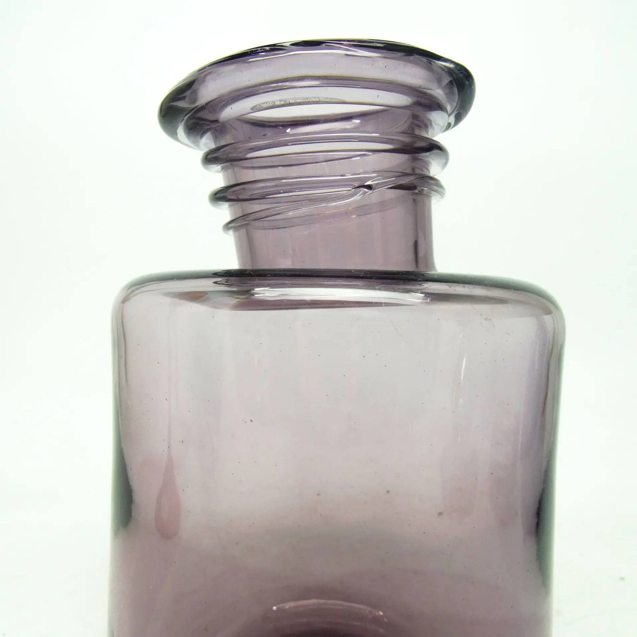 Postmodern vase, glass, designed by S. Sadowski, Poland, 1970s