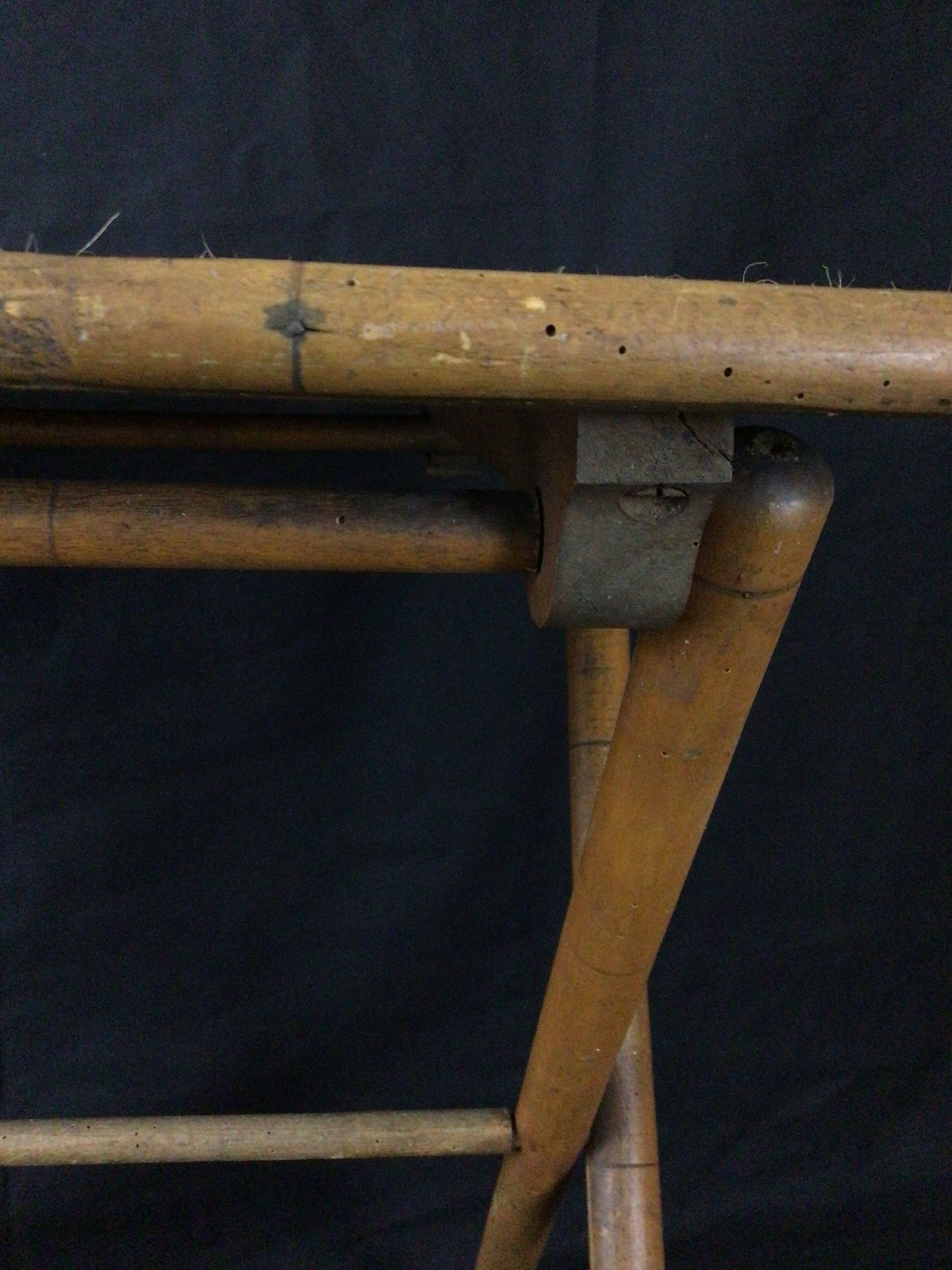 Folding wooden table bamboo way