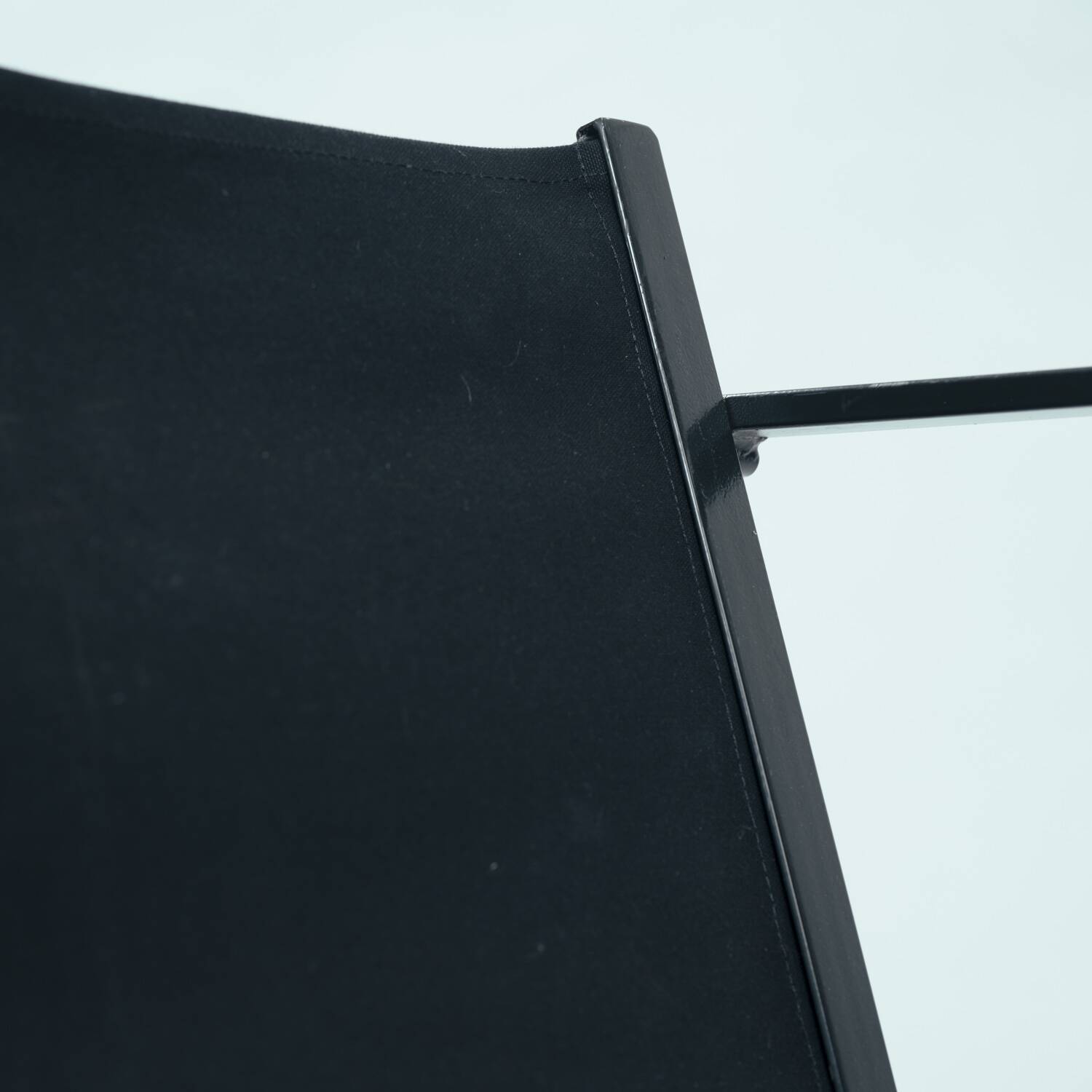Radboud van Beekum black postmodern cube chair fm62, The Netherlands, 1981