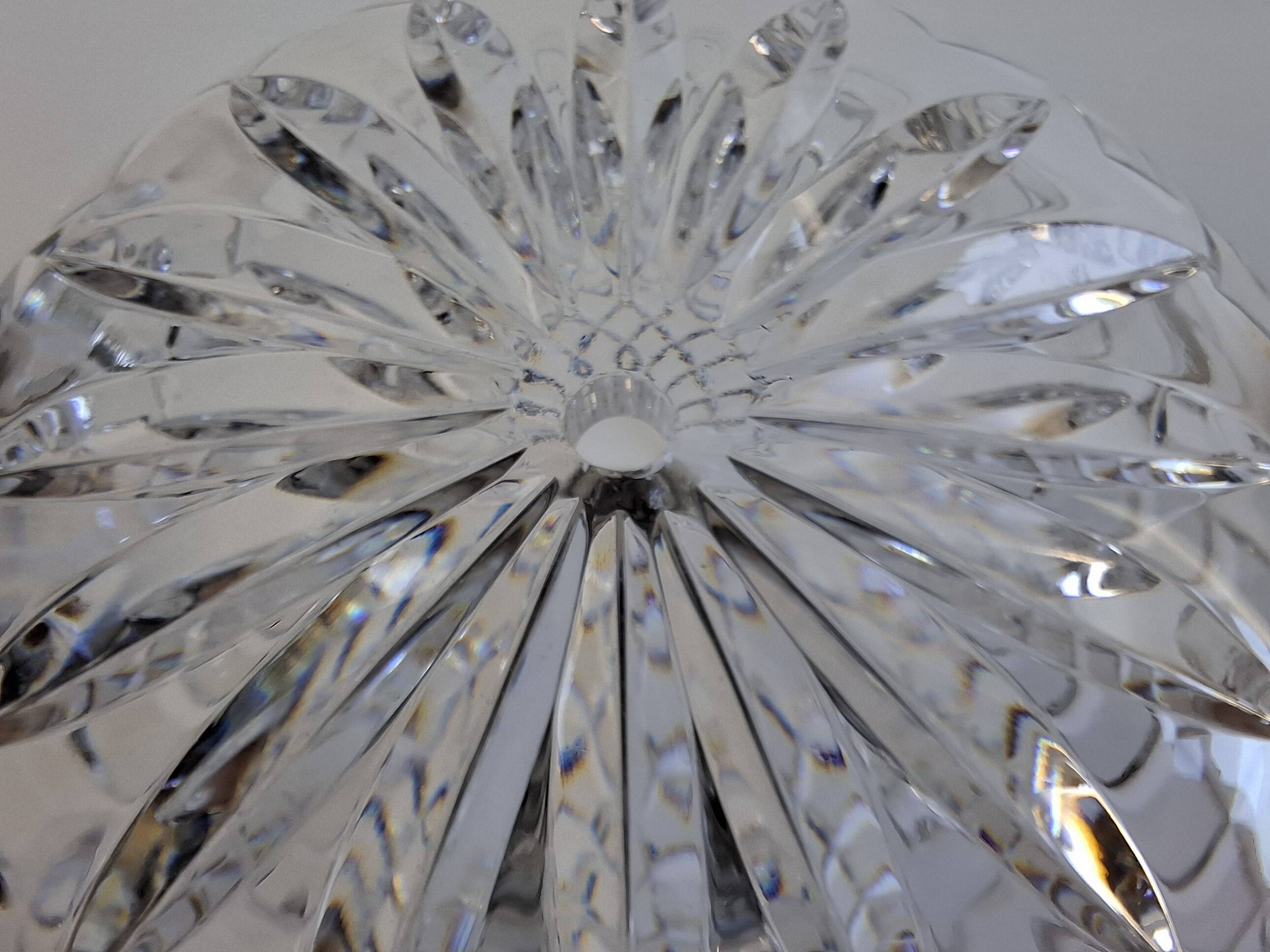 Vintage Czech Cut Crystal Table Lamp