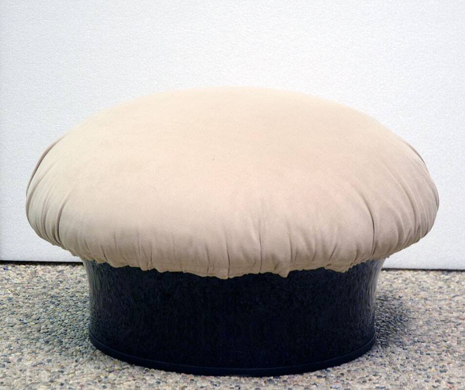 Armchair with pouf 'Rodica' design Mario Brunu for Comfort 1970s