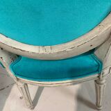 Pair of Louis XVI convertible armchairs