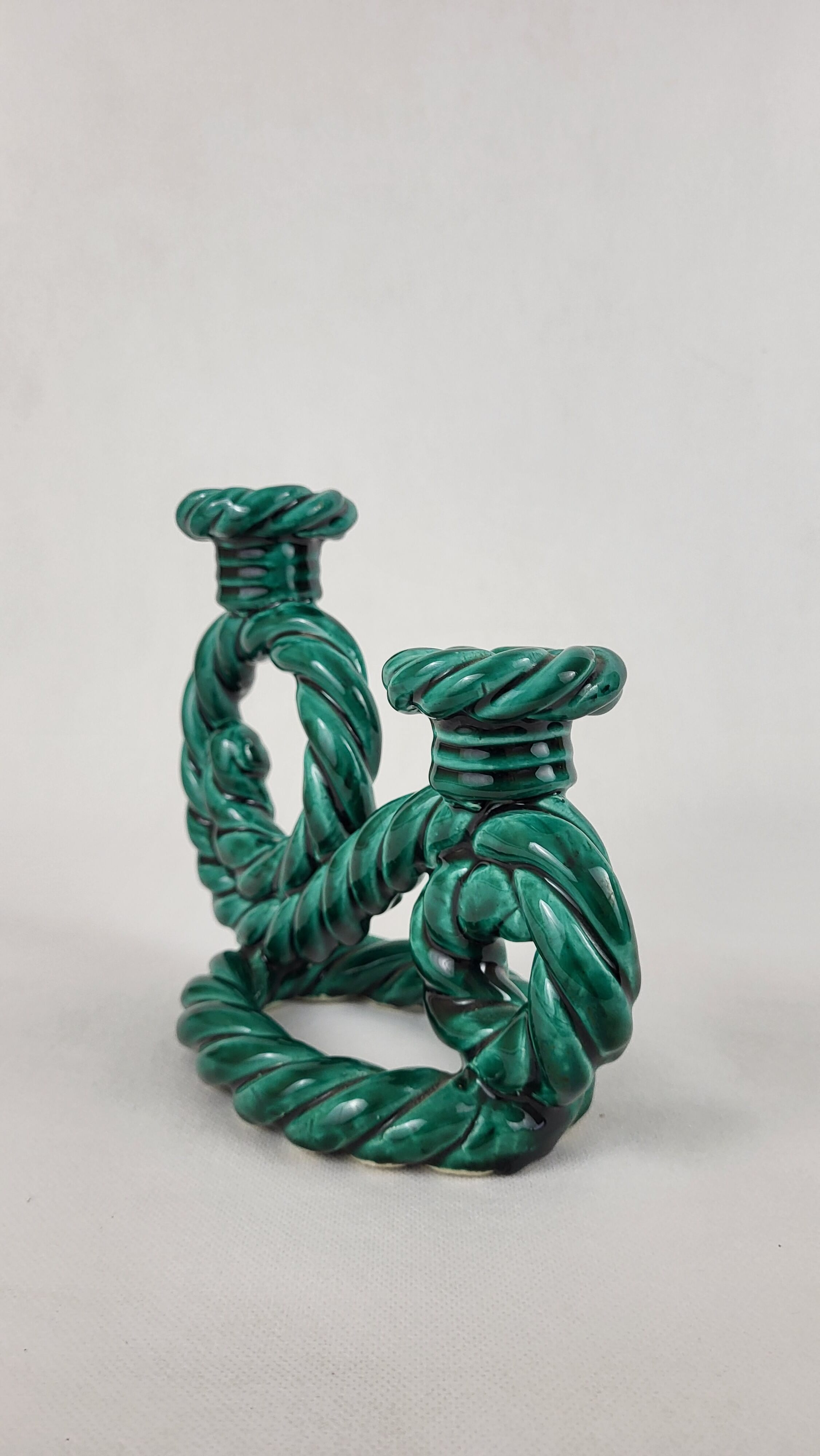 Candlestick 2 ceramic lights from Vallauris