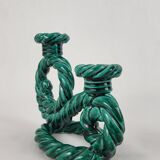 Candlestick 2 ceramic lights from Vallauris