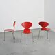 Ensemble de trois chaises "Fourmi", Arne Jacobsen, 1974