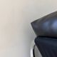 Vintage Gillis Lundgren armchair, black leather and chrome, Sweden 1970s