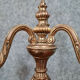 Pair of napoleon III 1900 era candle holders in bronze