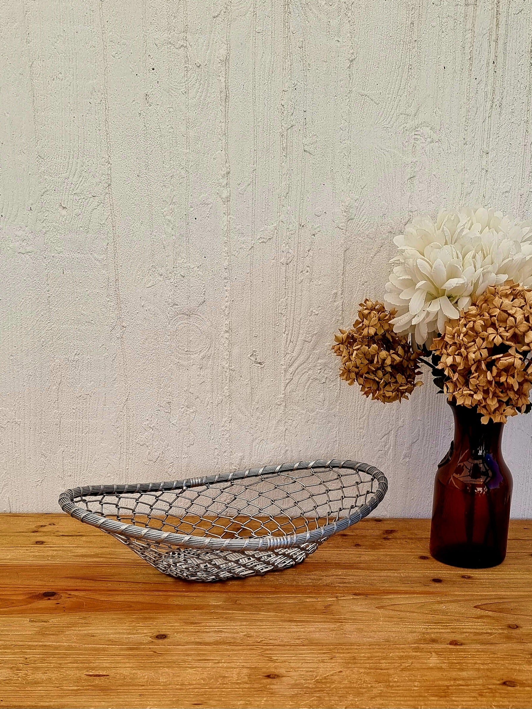 Vintage metal fruit basket